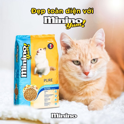 9KG Thức ăn cho mèo mọi lứa tuổi vị hải sản Minino Yum - Thức ăn hạt cho Mèo
