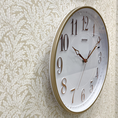 Đồng hồ treo tường Nhật Bản Rhythm CMG580NR13 – Kích Thước 33.8 x 4.0cm, 810g, vỏ nhựa cao cấp, dùng PIN.