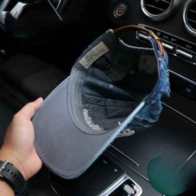 Nón kết, mũ lưỡi trai Ông Địa Style phối vải jeans form đẹp thời trang cao cấp đường phố