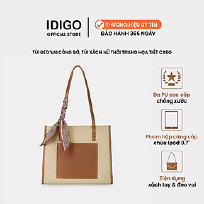 Túi xách nữ đeo vai đi chơi thời trang IDIGO FB2 - 4312, túi công sở đựng tài liệu phong đứng cứng cáp