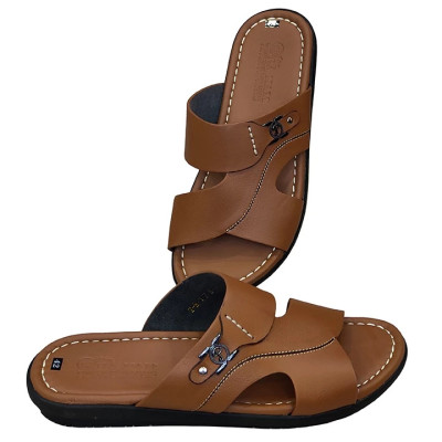 Dép Nam Quai Ngang HA NAM Da Bò Thật Cao Cấp DN2074