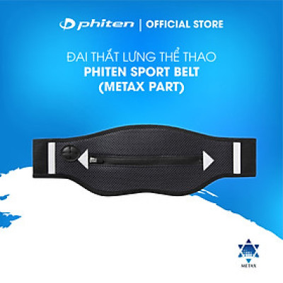 Đai lưng chạy bộ, tập gym, thể thao Phiten sport belt metax part (bản có túi đựng) AP215062
