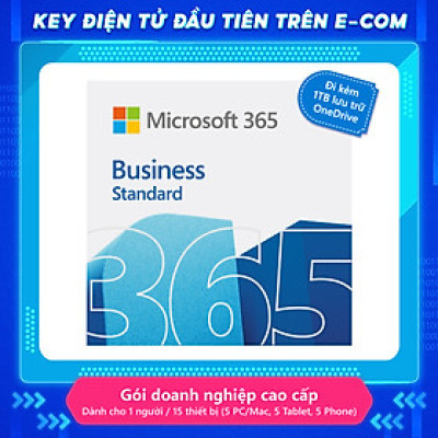 KEY ĐIỆN TỬ Phần mềm Microsoft 365 Bus (KLQ-00209) | 12 tháng | Dành cho doanh nghiệp