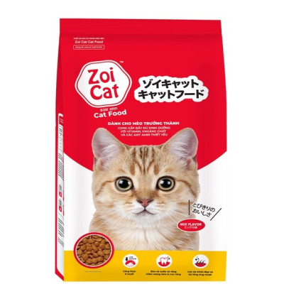 THỨC ĂN HẠT DÀNH CHO MÈO ZOI CAT TÚI 1Kg