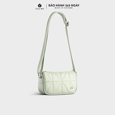 Túi Yuumy ( Thời trang nữ chần chỉ trang trí size 21 - Túi đeo chéo da Seasand YN207 )