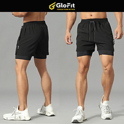 Quần 2 Lớp Đa Năng Cao Cấp Glofit GF012, quần đi bơi, quần chạy bộ, quần tập gym, quần tennis, quần pickleball, quần bóng rổ (Hàng cao cấp chính hãng)