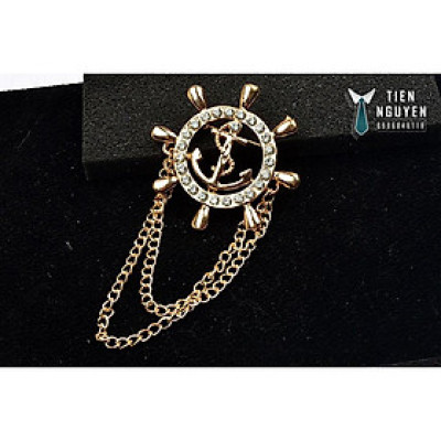 Ghim cài áo bánh lái xích - lapel pin - Phụ kiện Trâm Cài Áo