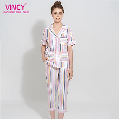 Bộ Đồ Kate Lửng Nữ Vincy Thoáng Mát BKL140S21