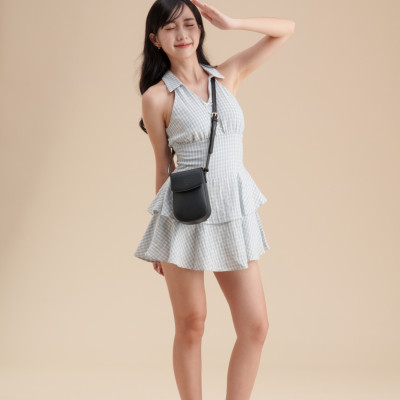 Túi Yuumy ( Thời trang nữ mini dáng đứng nắp gập thanh lịch - Túi đeo chéo da Seasand YN258 )