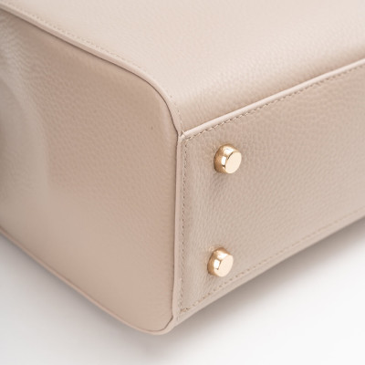 Túi xách nữ công sở Gence da bò Mill TX23 Cenere (màu be pha xám)