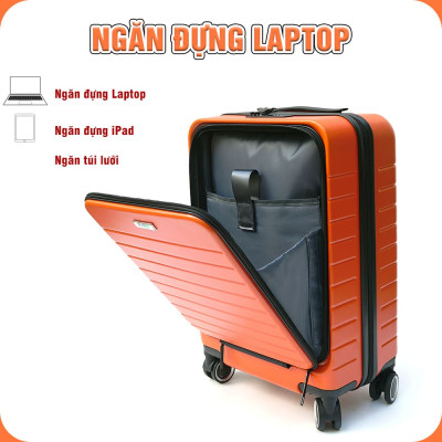 TẶNG TÚI ĐỰNG GIÀY + THẺ TAG - Vali có ngăn đựng Laptop TRIP LUX90 size 20inch - Hàng chính hãng