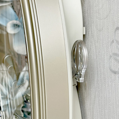 Đồng hồ treo tường RHYTHM Magic Motion 4MH736WD18 -Vỏ màu vàng, Kích thước 34.5 x 41.0 x 8.7cm