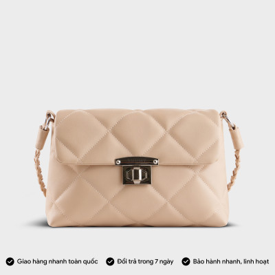 Túi Yuumy ( Thời trang nữ chần chỉ ô vuông cá tính size 24 - Túi đeo vai da Seasand YN255 )