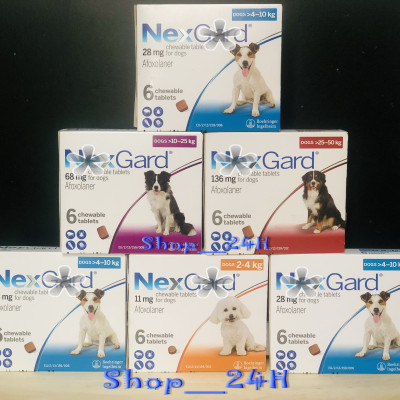 Viên nhai Nexgard trị ve rận, bọ chét cho chó (1 viên) - 2-4kg