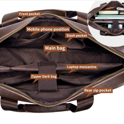 Túi xách nam công sở 100% da bò thật cao cấp phong cách mới