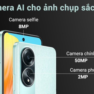 Điện thoại OPPO A58 6GB/128GB , Sạc nhanh 33W - Hàng Chính Hãng