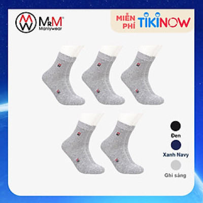 Combo 5 Đôi Tất Nam Vớ Nam Cổ Dài Lịch Lãm, Sang Trọng, Chất Liệu Sợi Cotton Mềm Mịn, Cao Cấp, Co Giãn 4 Chiều Chống Hôi Chân MRM FASHION (Cùng Màu)