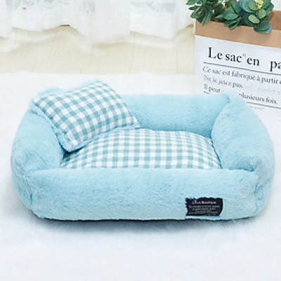 Ổ nệm chó mèo đệm lót cotton kèm gối