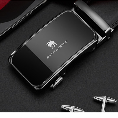 Thắt lưng nam da bò nguyên chất mặt khóa tự động hợp kim cao cấp