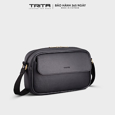 Túi Trita ( Thời trang nam đa năng phối ngăn - Túi đeo chéo da RTN11 )
