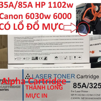 Hộp mực dành cho máy in Canon LBP 6030/ 6030w F158200 HP P1102 / 1102w Hàng chính hãng Alpha Cartridge