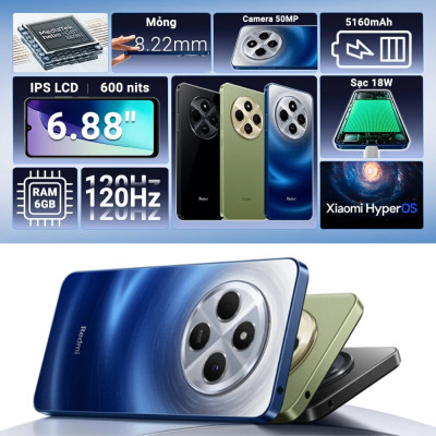 Điện thoại Xiaomi Redmi 14C (4GB/128GB) - Hàng chính hãng