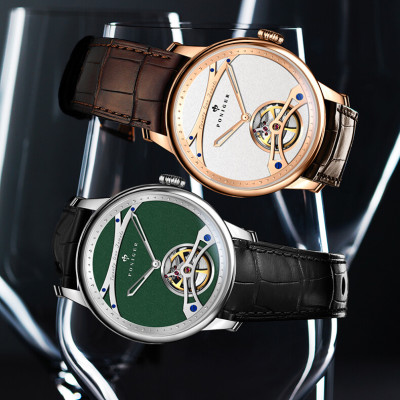 Đồng hồ nam Poniger P819-3 Chính hãng ,Kính sapphire nguyên khối ,chống xước,chống nước 50m,mặt xanh lá cây vỏ trắng dây da nâu ( đen) xịn,vỏ máy thép không gỉ 316L,Đồng hồ cơ (Automatic) bảo hành 24 tháng, hàng mới 100%,thiết kế trẻ trung và sang trọng