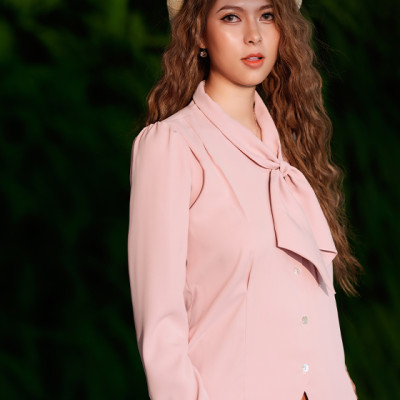 Áo Cổ Nơ Melody TOP151 Thời trang thiết kế Hity