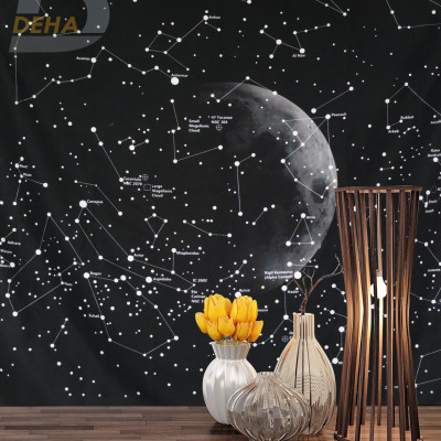 Thảm trang trí tranh vải treo tường họa tiết dải ngân hà bầu trời sao decor phòng nhà cửa, dán tường, cạnh giường