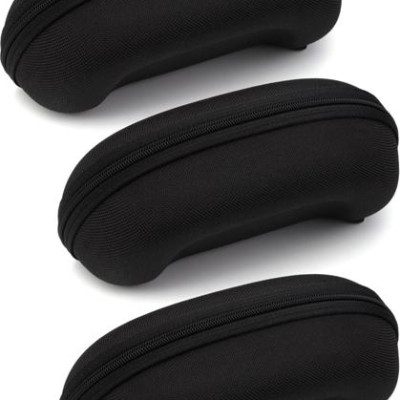 Bộ 3 Hộp Đựng Mắt Kính Có Móc Treo (Màu Đen)