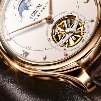 Đồng hồ nam chính hãng LOBINNI L13022-5,kính sapphire,chống xước,chống nước 50m,Bh 24 tháng,máy cơ (automatic)