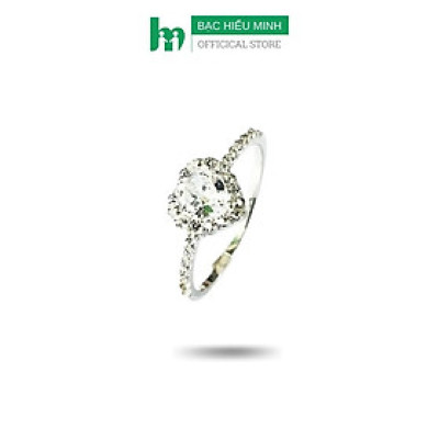 Nhẫn Nữ Bạc 925 Hình trái tim Đính Đá Bạc Hiểu Minh NU492