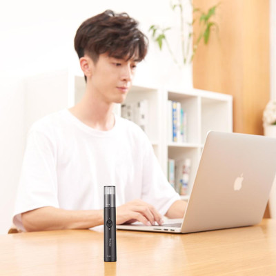 Máy tỉa lông mũi cầm tay, Đầu cắt hai lưỡi xoay 360 °, có thể tháo rời, dễ dàng vệ sinh