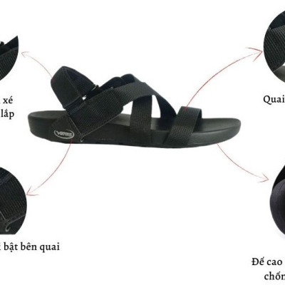 Giày Sandal Vento Nam Quai Chéo dạo phố đi chơi đi học NV4905