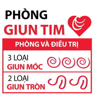 1 viên HEARTGARD tẩy giun tim, giun đũa, giun móc cho chó từ 600gr đến 45kg