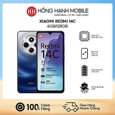 Điện Thoại Xiaomi Redmi 14C 6GB/128GB - Hàng Chính Hãng