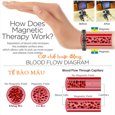 Vòng đeo tay huyết áp Nhật bản, dài 21cm, bản rộng 12li, kèm hộp đựng CrownX.436B lót nhung nỉ