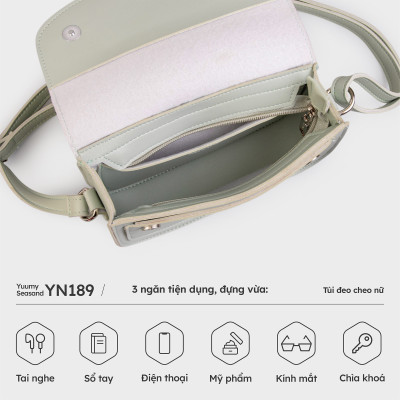 Túi đeo chéo nữ YUUMY ( Sành điệu mini Seasand YN189 )