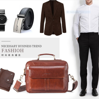 Túi xách túi đeo vai nam 100% da bò cao cấp phong cách châu âu