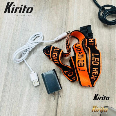 Đèn pin đội đầu siêu sáng Thương hiệu Kirito nhật bản sáng 24h liên tục,chống nước chuẩn ip67