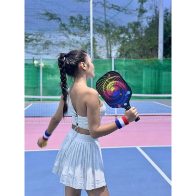 Bộ 2 Vợt Chơi Bóng Pickleball Siêu Nhẹ Và Nhanh Chóng Kèm Túi Đựng 4 Quả Bóng {gồm 4 bóng 1 túi ( 2 vợt)}