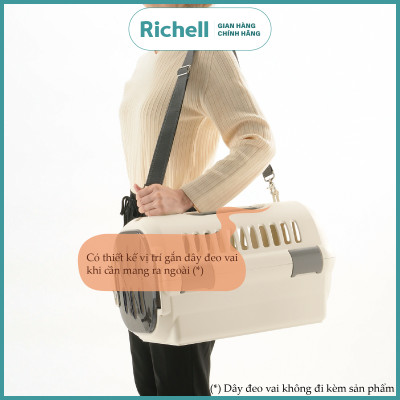 Lồng vận chuyển 2 cửa và nhà ở cho thú cưng Richell Nhật Bản 2in1 có thể tháo rời | Pet