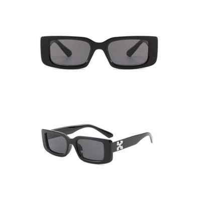 Kính râm Nam Off White Mắt vuông đi đường chống nắng Uv