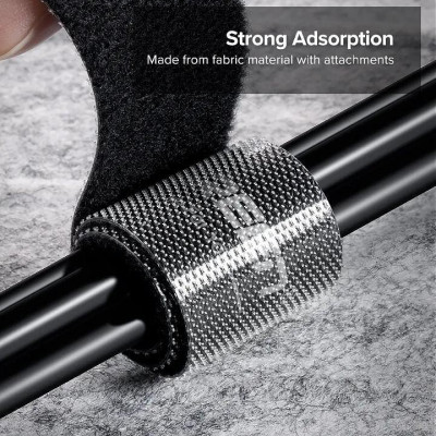 Ugreen UG40354LP124TK 2M Black Velcro Cable Organizer Black - HÀNG CHÍNH HÃNG