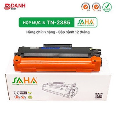Hộp mực in SAHA TN-2385 - CÓ NẮP NẠP MỰC - Dùng cho máy in Brother - Chính Hãng (BOX)
