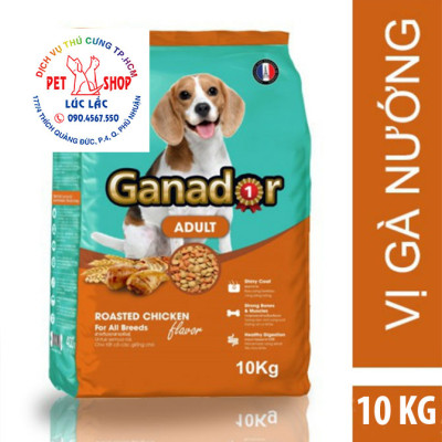 10KG Thức ăn cho chó trưởng thành Ganador vị gà nướng Adult Roasted Chicken Flavor