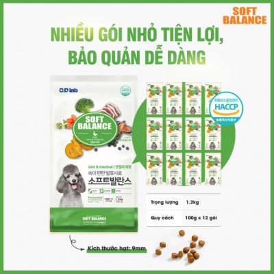 [1.2KG ] - Thức ăn hạt mềm cho chó mọi lứa tuổi vị vịt  SOFT BALANCE