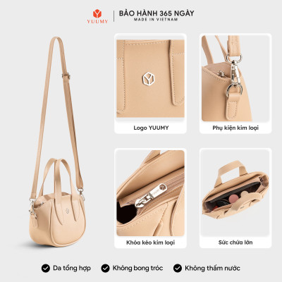 Túi Yuumy (Thời trang nữ dạng xô sành điệu size 22 - Túi đeo chéo da Seasand YN290)