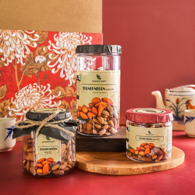 Hạt hạnh nhân GARDEN FARM hũ 500g