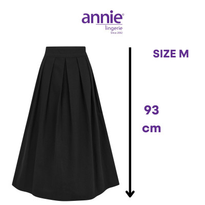 Váy chống nắng annie cotton màu đen thời trang form rộng dễ mặc siêu bền